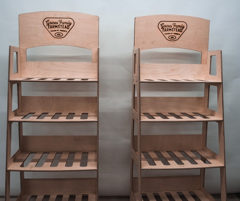 Modern Freestanding Shelves Etsy