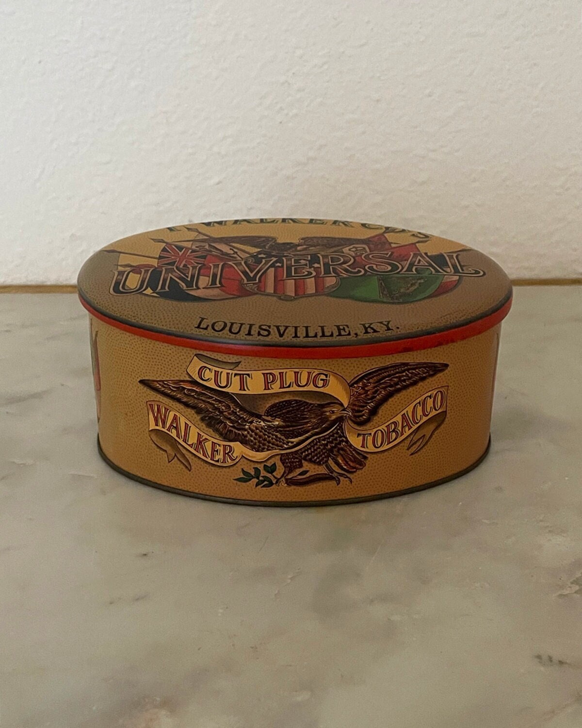 T. L. Johnson Collectible Wooden Cigar Box, EMPTY on eBid United