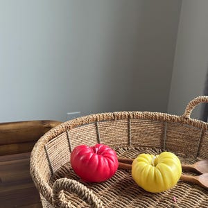 Big Handmade Heirloom Tomato Candle, Garden lover gift, Table decoration