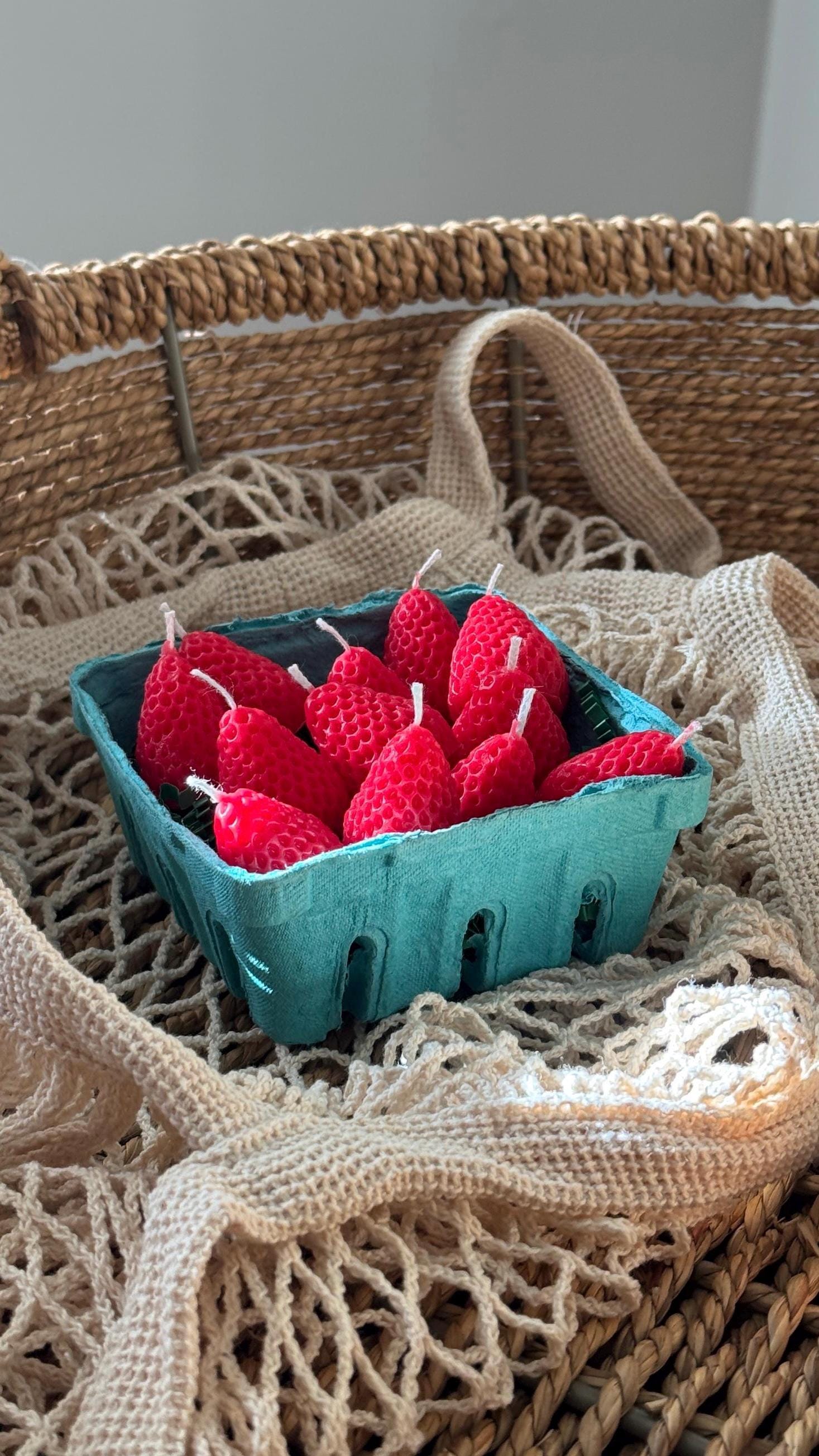 Birthday candles, strawberry Candles 10ct