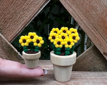 2" & 1.25" Miniature sunflower flower bouquet