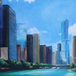 Serene Chicago Skyline