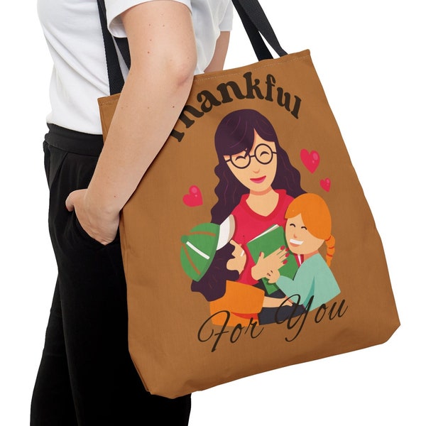 Thanksgiving tote bags, festive tote bags, holiday accessories, Teacher Carry Bag, Book Carrier, Mom Tote Bag, Teacher Gift, Christmas Gift