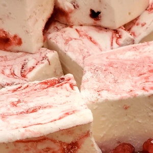 Handcraft Raspberry Puree gourmet marshmallows!  Super soft, fluffy, delightful treats.