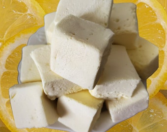 Gourmet Lemon Curd  Marshmallows. Sweet, decadent and melt in your mouth.