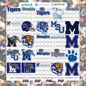 Team 12 - Memphis University SVG, Tigers SVG, College, Athletics, Football, Basketball, MSU, Mom, Dad, Game Day, Easy Download