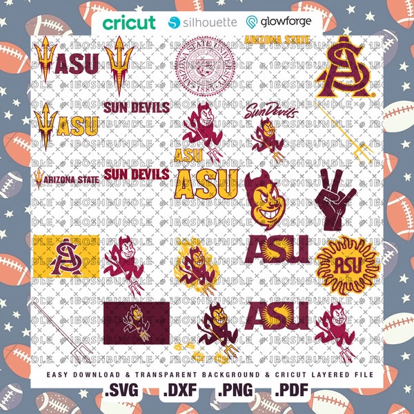 Team 01 - Arizona State University SVG, Sun Devils SVG, College, Athletics, Football, Basketball, ASU, Mom, Dad, Game Day, Easy Download