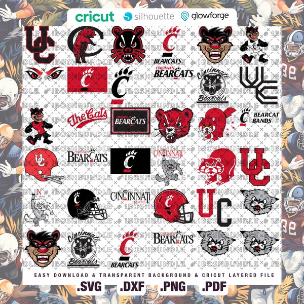Team 05 - Cincinnati University SVG, Bearcats SVG, College, Athletics, Football, Basketball, UC, Mom, Dad, Game Day, Easy Download