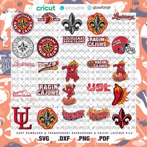 Team 21 - Ragin'' Cajuns SVG, Louisiana SVG, College, Athletics, Football, Basketball, University, Mom, Dad, Game Day, Easy Download