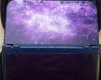 Nintendo 3DS XL Galaxy with Zelda Ocarina of Time and Screen