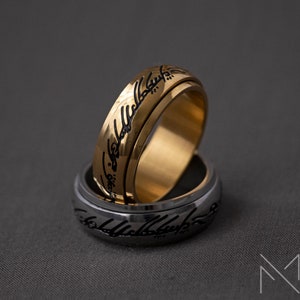  GOWE The Lord of Rings Ring for Men Women The Precious Ring of  Mordor Pure 18K Solid Yellow Gold: Clothing, Shoes & Jewelry