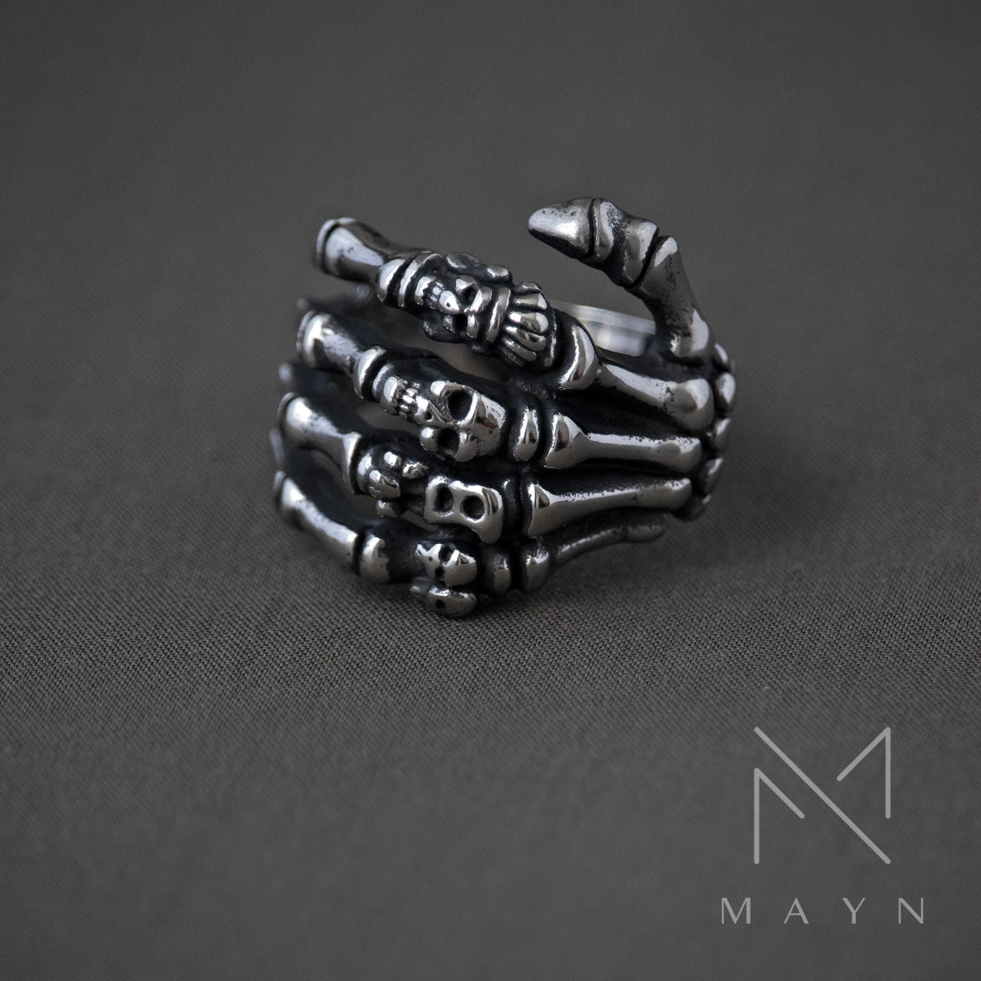 Skeleton Hand Ring Etsy
