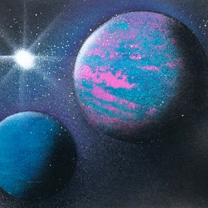 Spray Paint Space Art