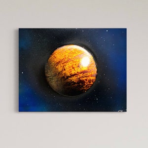 Spray Paint Art/ Wall Art / Space Art/ Galaxy Art/ Street Art