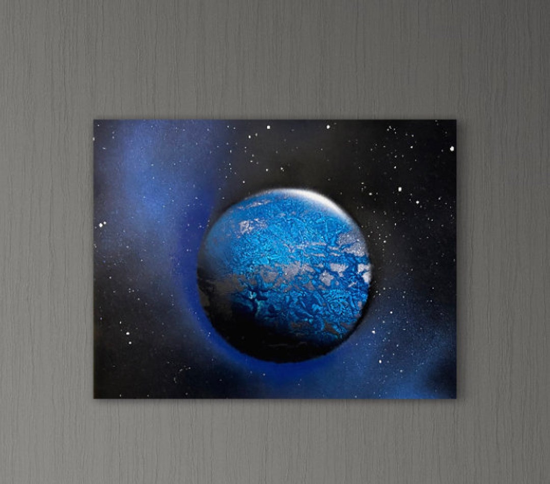 Spray Paint Space Art Etsy