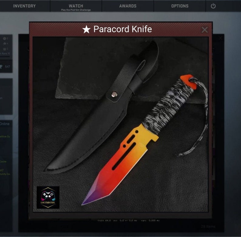 CS2 CSGO Paracord Knife REAL Knives Etsy