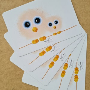 Niedliche Karte, Kinder, Geschenk, Freude, Postkarte