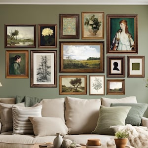 Vintage Gallery Wall Art Set of 13, Mega Bundle PRINTABLE Wall Art, Eclectic Gallery Set, Antique Print Set, European Vintage Art | #S78