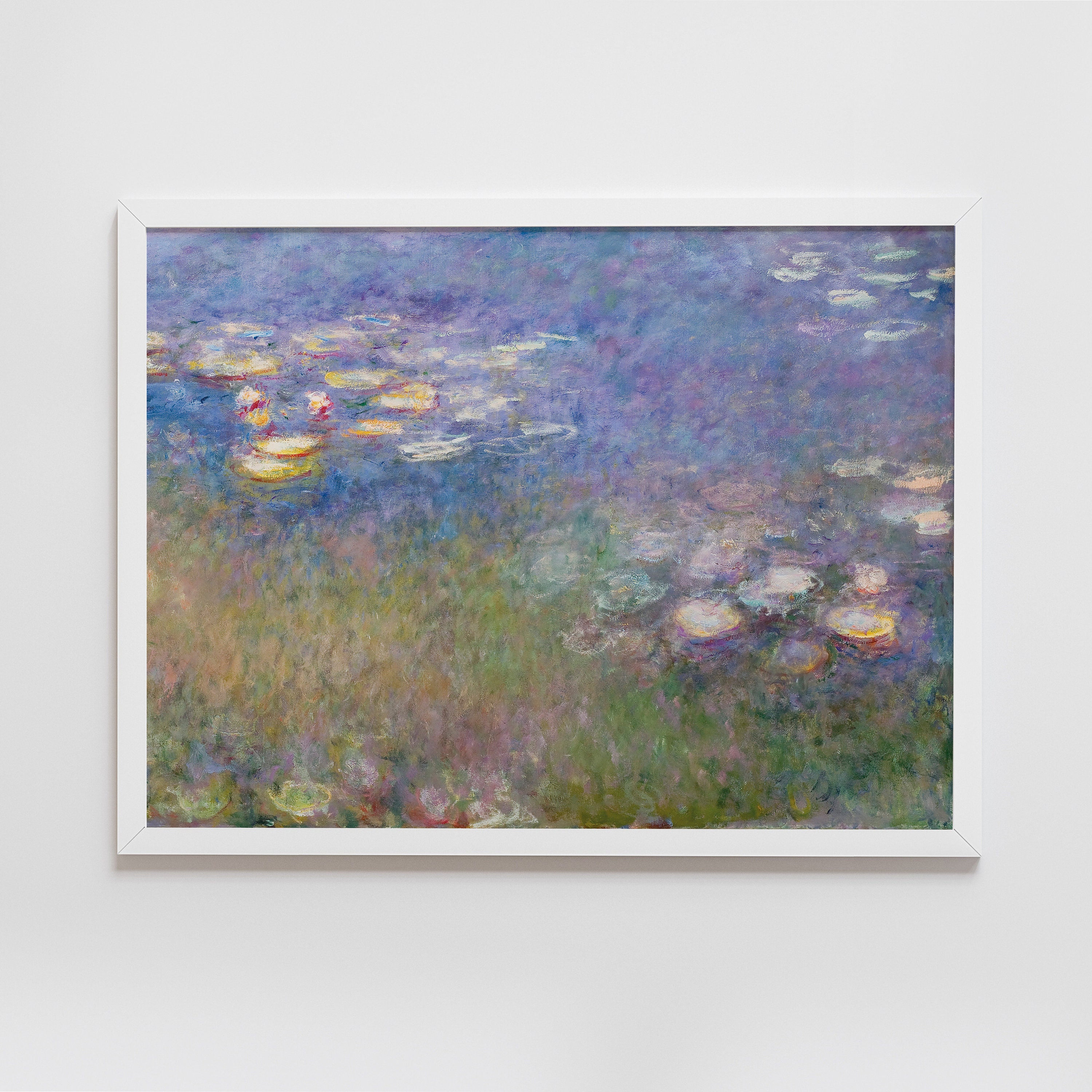 Claude Monet Water Lilies Print Impressionist Landscape Painting ...