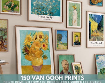 Vincent Van Gogh Prints | Mega Bundle Print Set | Famous Artist Posters Eclectic Wall Art set DIGITAL Prints Gallery Wall | #B3