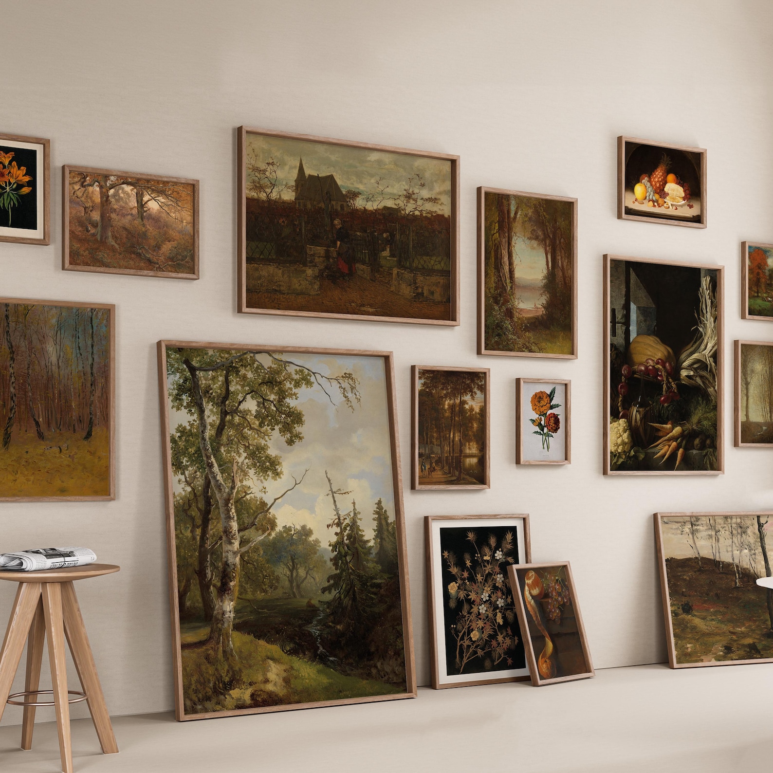 Vintage Fall Gallery Wall Set | Autumn Farmhouse Prints | Fall ...