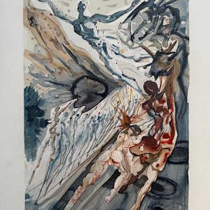サルバドール・ダリ　The Divine Comedy　版画 今日の一枚） Opposition from The Divine Comedy：サルバドール