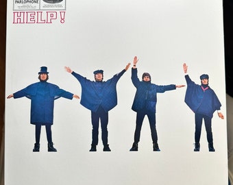 洋楽 beatles help! (VERY RARE TEST PRESS!!) The Beatles Rare Signed HELP! Repro Replica Cover LP Album