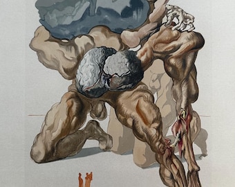 Salvador Dali, Divine Comedy, Hell Canto 7