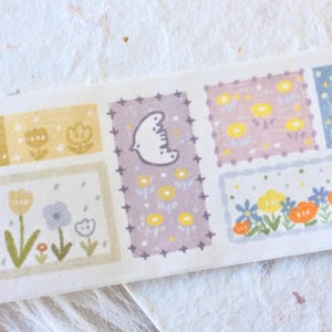 Orange Studio-afplaktape (1 lusmonster), doek小拼布, washitape voor dagboek, plakboek, plannerdecoratie en cadeauverpakking