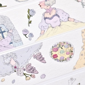 NANAKO-afplaktape (1 lusmonster), Rayna&Rayki复古庄园, washitape voor dagboek, plakboek, plannerdecoratie en cadeauverpakking, briefpapier