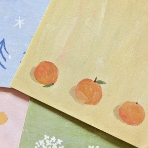 Przykładowy notatnik (4 wzory), pory roku, notatnik, notatnik do prowadzenia dziennika, scrapbooking, dekoracja planera, artykuły papiernicze