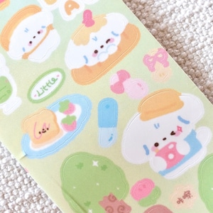 Soft Tissue Kiss-cut Sticker Tape (1 loop sample), Have a picnic!, for journaling, scrapbooking, planner and card decoration