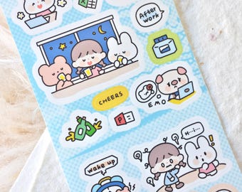 Molinta キスカットステッカーテープ (ループサンプル 1 個)、日記