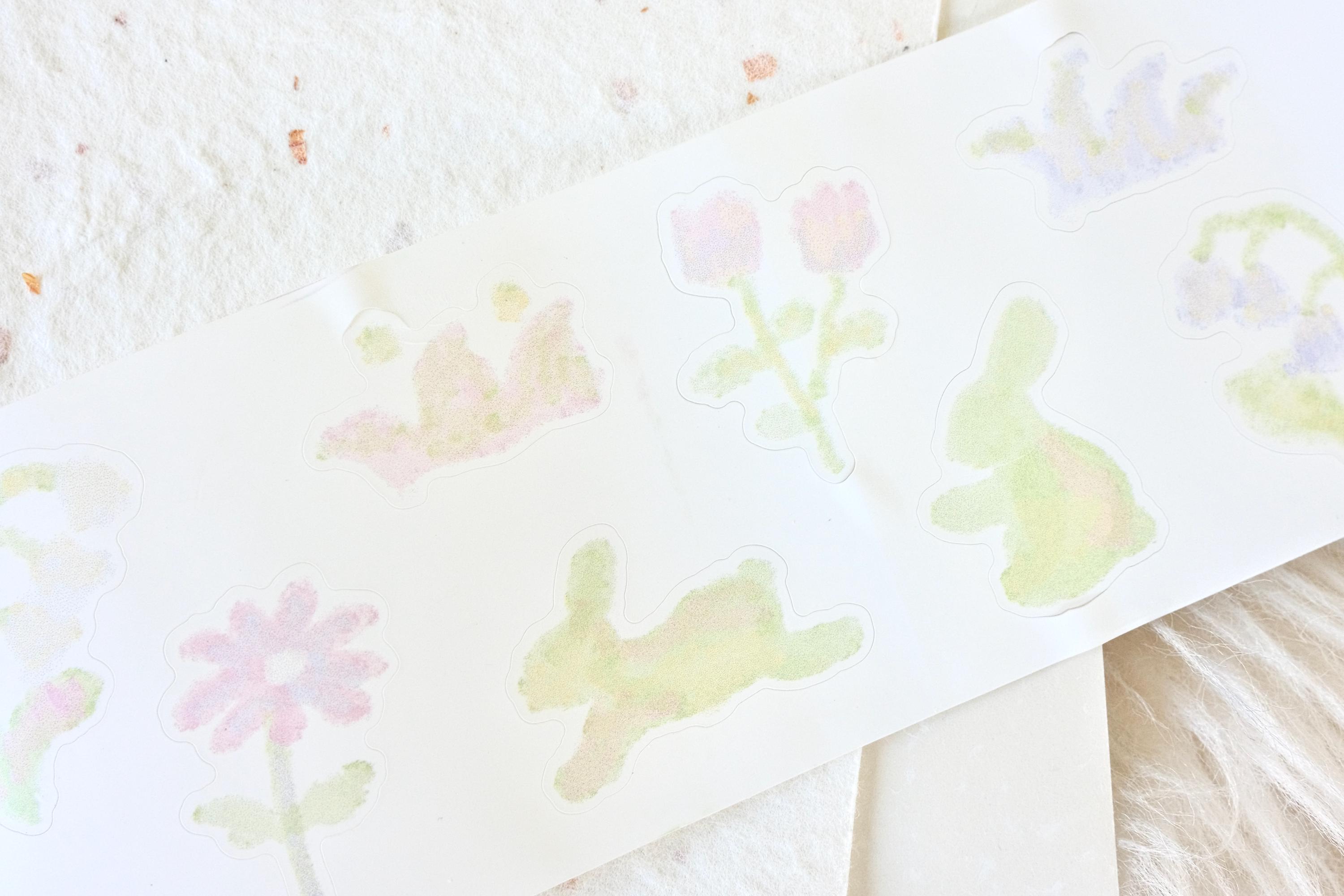 菜菜瑄瑄 Kiss-cut Sticker Tape (1 Loop Sample), Dream Garden