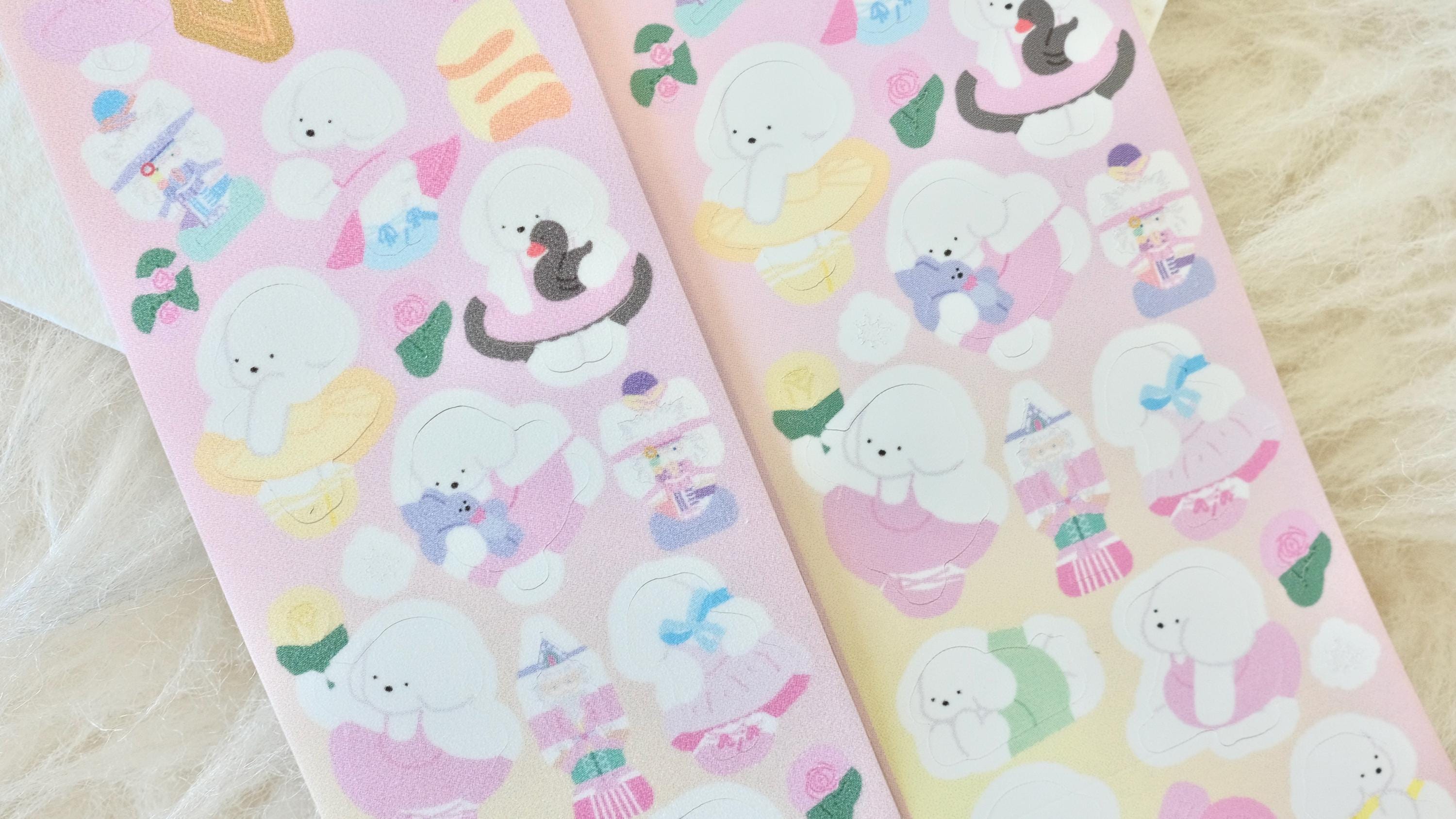 Tissue Note Sticker Soft Tissue Kiss-cut Sticker Tape (1 Loop Sample), Ballet Class芭蕾舞室 ...