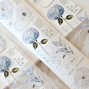 Freckles Tea Vol.3 masking tape (1 lus monster),蝉时雨, Summer Rains, voor journaling, scrapbooking, planner decoratie en cadeauverpakking
