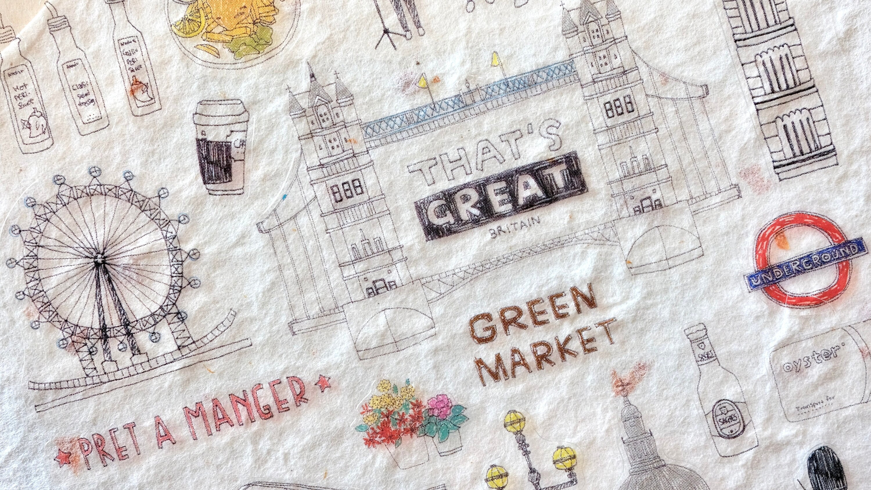 1017 Sticker Suatelier Sticker No.1017 Days in London, Decoration Stickers ...