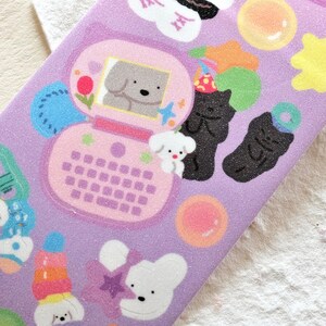 Soft Tissue Kiss-cut Sticker Tape (1 loop sample), Cheering Squad, for journaling, scrapbooking, planner and card decoration