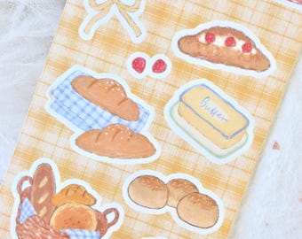 菜菜瑄瑄 Kiss-cut stickertape (1 lusmonster), Bunny Bakery, voor journaling, scrapbooking, planner en kaartdecoratie