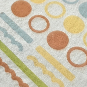 Suatelier Sticker No.1670 Plain.66, Decoration stickers, Scrapbook stickers, Journal stickers, Stationery