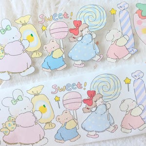 Free to Fly-afplaktape (1 lusmonster), A big bite, doorzichtige PET/Washi-tape voor dagboek, plakboek, plannerdecoratie en cadeauverpakking
