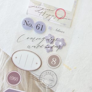 Jenny Illustration-afplaktape (1 lusmonster), 轻墨 lichte inkt, doorzichtige PET-tape voor dagboek, plakboek, plannerdecoratie en cadeauverpakking