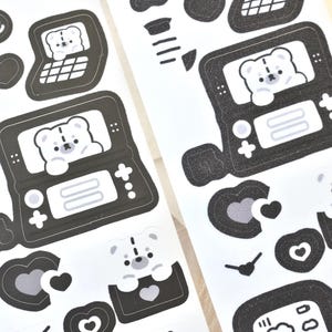 Soft Tissue Kiss-cut Sticker Tape (1 loop sample), Electric Age 电子时代, for journaling, scrapbooking, planner and card decoration