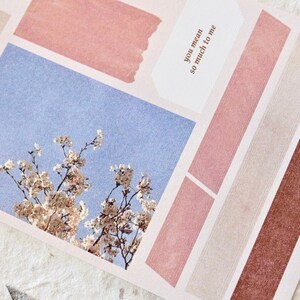 Suatelier Sticker No.1110 blooming day (2 sheets), Decoration stickers, Scrapbook stickers, Journal stickers, Stationery