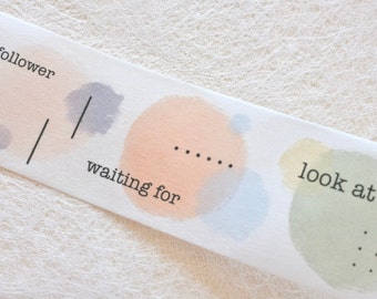 3amigos masking tape (1 loop sample), Colorful Bubbles 水彩泡泡, Washi Tape for Journaling, Scrapbooking, planner and card decoration