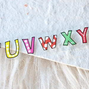 亚亚听夏Cinta adhesiva para diario (muestra de 1 bucle), Letras coloridas字母彩虹糖, Cinta PET transparente para diario, álbum de recortes, decoración de agenda y envoltura de regalos