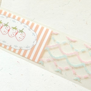 Lilis栗栗斯-afplaktape (1 lusmonster), fragment 片段, doorzichtige PET-tape voor dagboek, plakboek, plannerdecoratie en cadeauverpakking