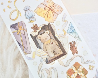 Notte masking tape (1 loop sample), Gifts包装礼, Washi Tape for Journal, Scrapbook, planner decoration and gift wrapping