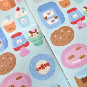 Soft Tissue Kiss-cut Sticker Tape (1 loop sample), Baking Class 烘培兴趣班, for journaling, scrapbooking, planner and card decoration