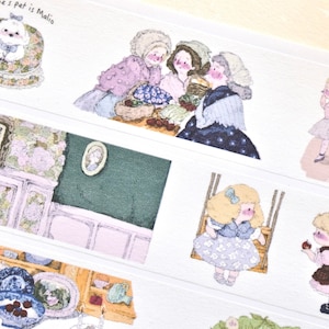 NANAKO-afplaktape (1 lusmonster), Little Sophie, washitape voor dagboek, plakboek, plannerdecoratie en cadeauverpakking, briefpapier